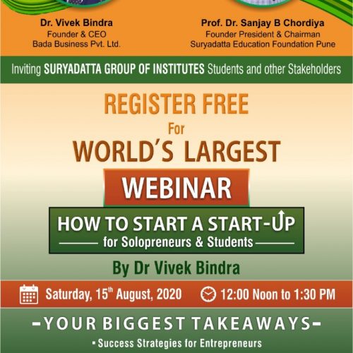 World's Largest Webinar by Dr. Vivek Bindra