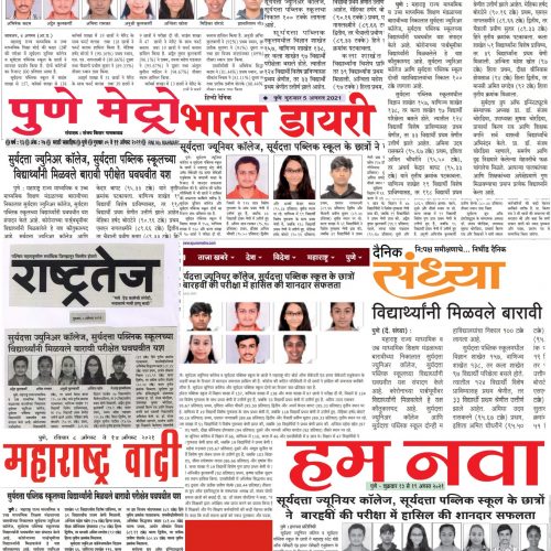 News Article of suryadatta school